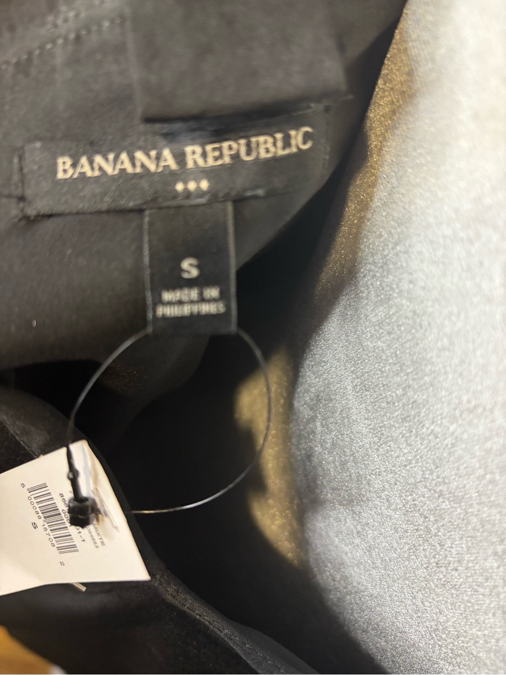Banana Republic Black Midi Dress Bow in Back Small - Picture 8 of 12